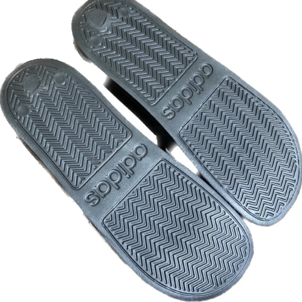 NIB Adidas slide sandals Shiny Shower NEW IN BOX light weight shine